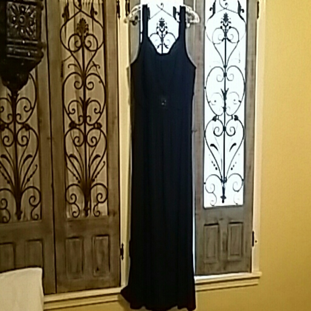 Maxi empire waist with beaded decoration